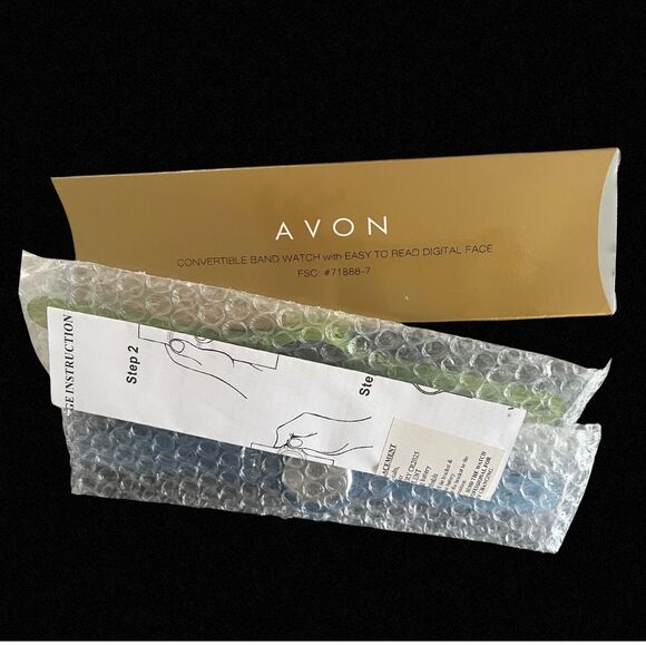 Retro Fashion Convertible Blue and Green Digital Watch - 2000 Avon - NIB - Picture 5 of 5